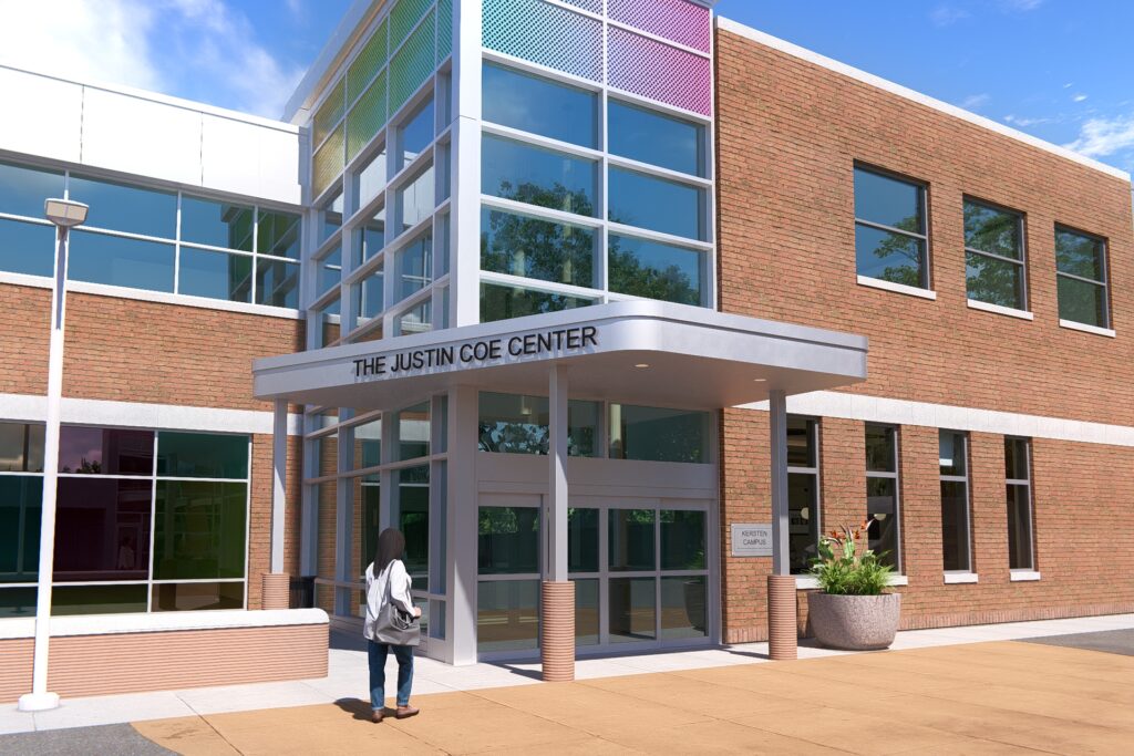 rendering of front entrance