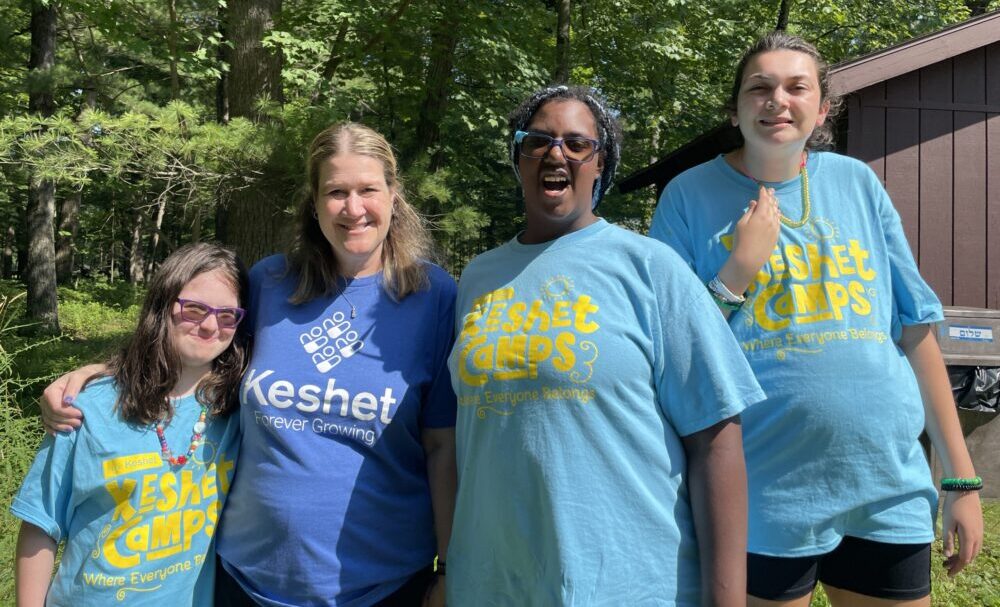 Jen with three Keshet friends