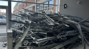 internal demoltion piled up