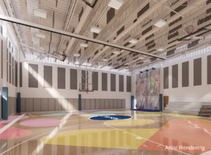 rendering of gym