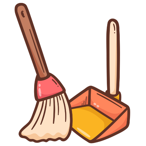 mop and broom clipart